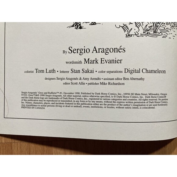 Sergio Aragones' Groo & Rufferto Series #1 2 3 Dark Horse Comics 1996 • Vintage - Picture 7 of 7